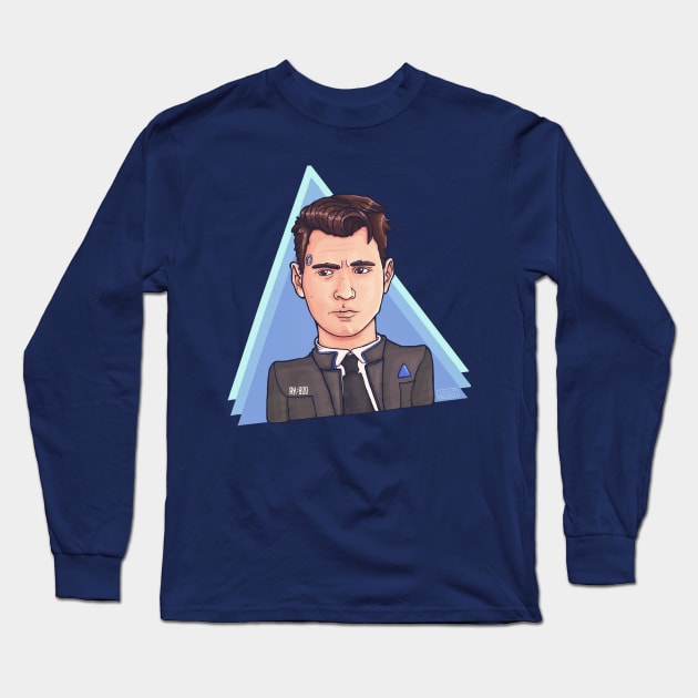 Detroit: Become Human - Connor Long Sleeve T-Shirt by Cheella